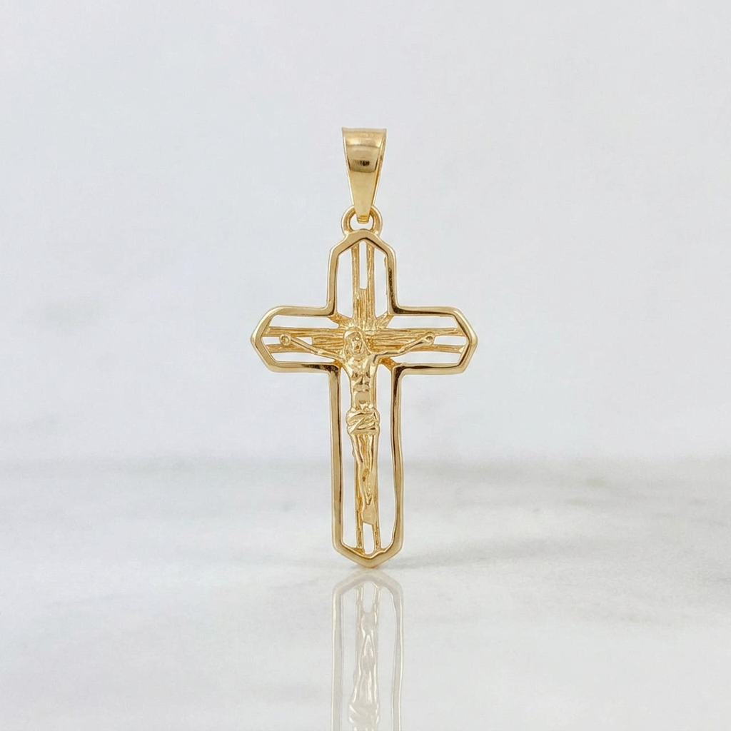 Dije Cruz 2.15 g / 3.5 cm Oro Amarillo 18K