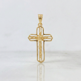 Dije Cruz 2.15 g / 3.5 cm Oro Amarillo 18K