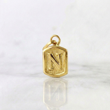 Dije Marco Letra N 0.3 g / 1.5 cm Oro Amarillo 18K