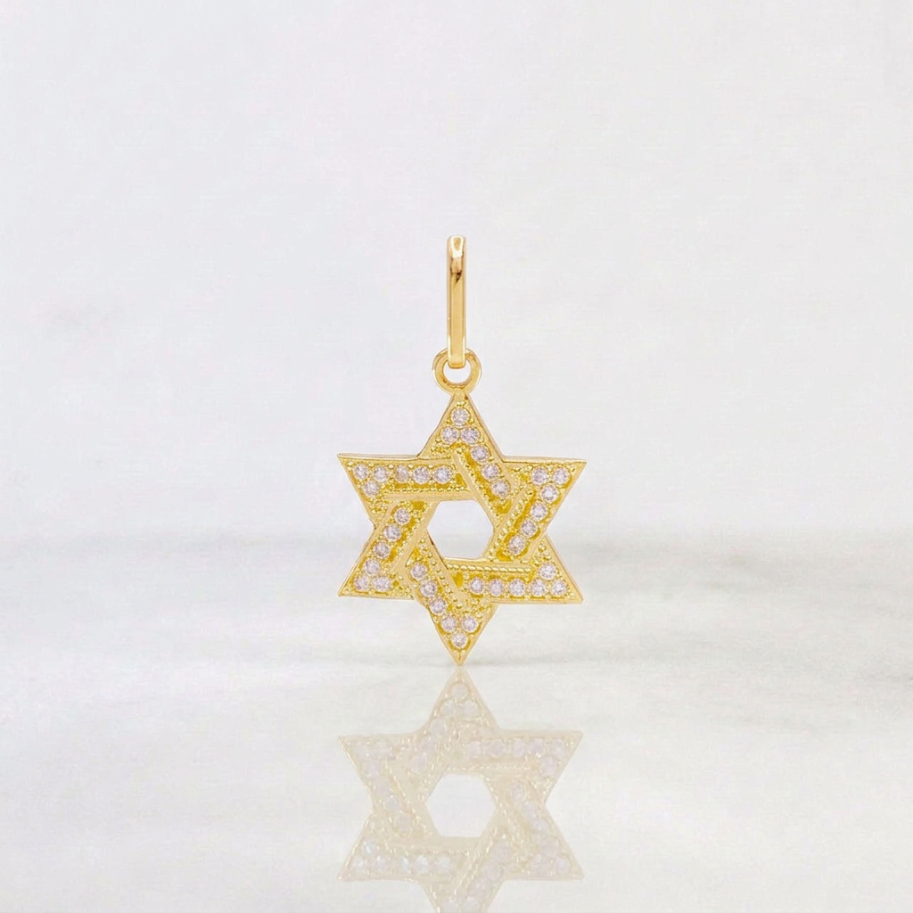 Dije Estrella De David 1.1 g / 2.1 cm Oro Amarillo 18K
