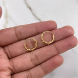 Candongas Aro Lazo 1gr / 1.3cm / Oro Amarillo &