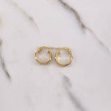 Candongas Nia 1.2gr / 1.5cm / Diamantada Oro Amarillo &