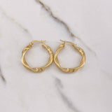 Candongas Valen 3.1gr / 3cm / Espiral Rayadas Oro Amarillo &