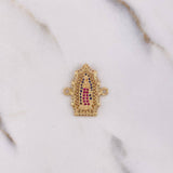 Herraje Virgen de Guadalupe 3gr / 2.3cm / Circones Blancos Azules Fucsias Oro Amarillo &