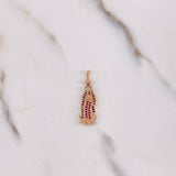 Dije Virgen Guadalupe 1.9gr / 2.8cm / Circones Azules Fucsias Oro Rosa &