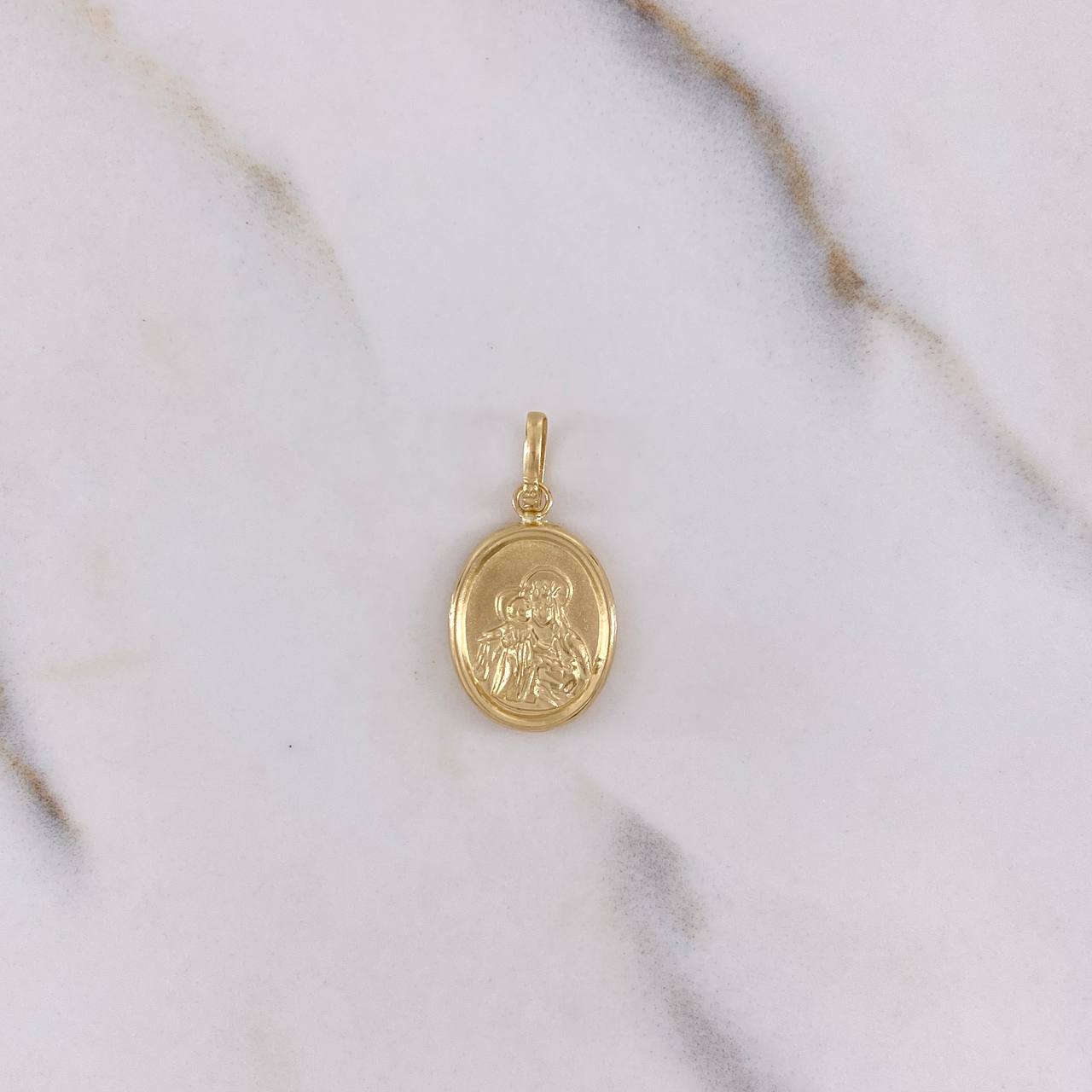 Dije Sagrado Corazón 0.85gr / 2.5cm / Virgen del Carmen Oro Amarillo &