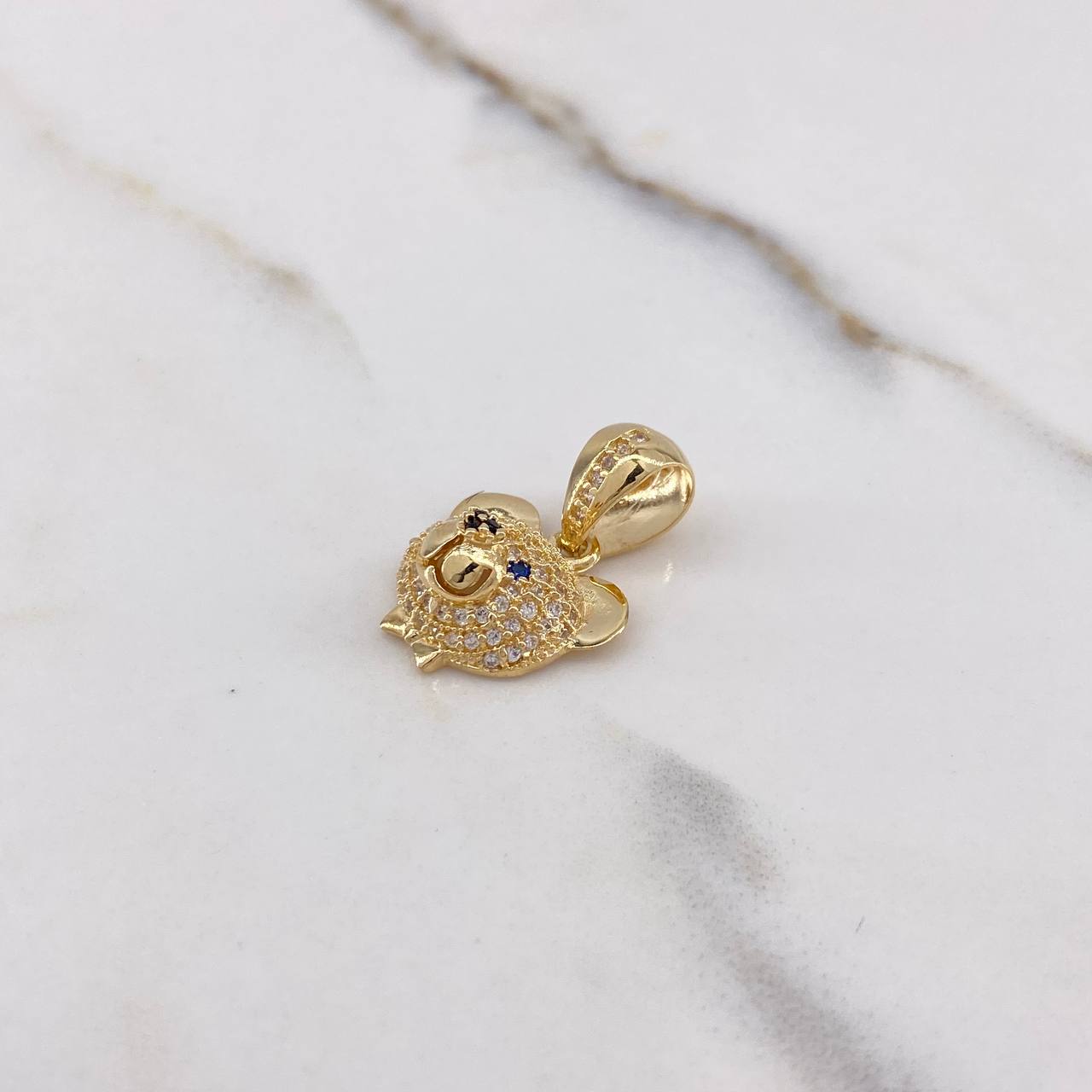 Dije Rostro Oso 3.05gr / 2.3cm / Circones Blancos Negros Azules Oro Amarillo &