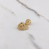 Dije Rostro Oso 3.05gr / 2.3cm / Circones Blancos Negros Azules Oro Amarillo &