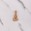 Dije Rostro Cristo 3.35gr / 2.7cm / Dos Oros Blanco Rosa 18K #
