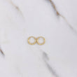 Candongas Mini Aro 0.35gr / 0.9cm / Diamantadas Oro Amarillo &