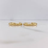 Candongas Tefi 2.15gr / 2.4cm / Punteadas Oro Amarillo &