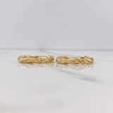 Candongas Mary 2.35gr / 2.5cm / Entorchadas Oro Amarillo &