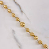 Rosario Virgen del Carmen 29.4gr / 70cm / 8mm-10mm Bolas Lisas Oro Amarillo $