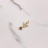 Dije San Miguel Arcángel 1.1gr / 2.5cm / Dos Oros Amarillo Blanco $