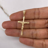 Dije Cruz Cristo 2.05gr / 4cm / Oro Amarillo $