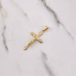 Dije Cruz Cristo 2.05gr / 4cm / Oro Amarillo $