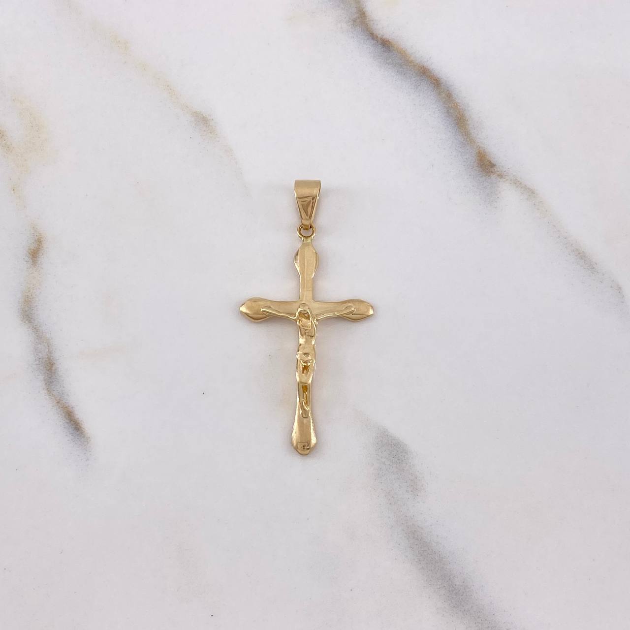 Dije Cruz Cristo 2.05gr / 4cm / Oro Amarillo $