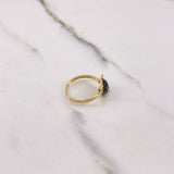 Anillo Rostro Oso 2.6gr / T7 / Circones Negros Verdes Oro Amarillo $