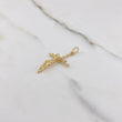 Dije Cruz Cristo Espiral 1.6gr / 3.5cm / Oro Amarillo $