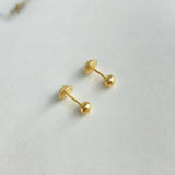 Topos Bola 0.45gr / 4mm Lisa Oro Amarillo &