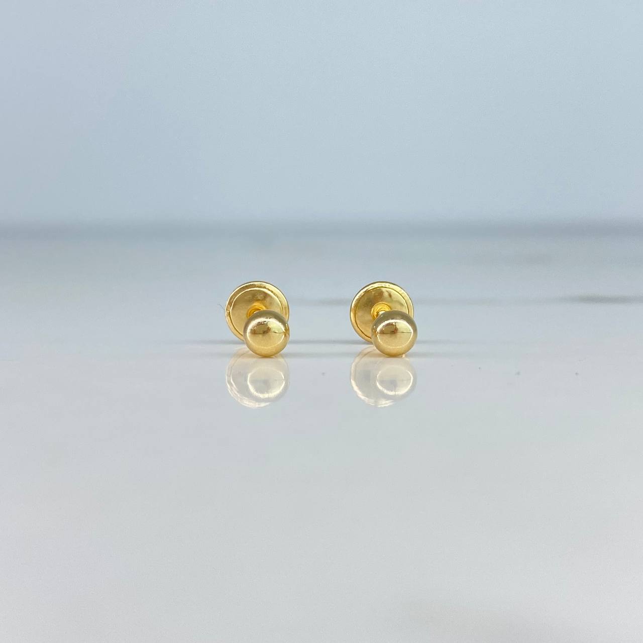 Topos Bola 0.45gr / 4mm Lisa Oro Amarillo &