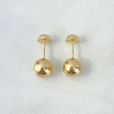 Topos Bola 0.75gr / 7mm Lisa Oro Amarillo &