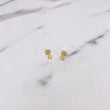 Topos Alas 0.7gr / Circon Blanco Oro Amarillo &
