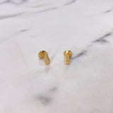 Topos Alas 0.7gr / Circon Blanco Oro Amarillo &