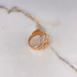 Anillo San Miguel Arcángel 11.55gr / T7 3/4 / Dos Oros Blanco Rosa $