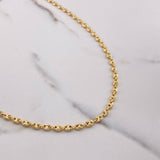 Cadena GC 9.05gr / 50cm / 4mm Diamantada Oro Amarillo $