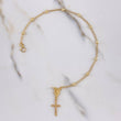 Pulso Denario Virgen Milagrosa 2.35gr / 18cm / 3mm Bola Diamantada Oro Amarillo $
