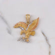 Dije Aguila 8.9gr / 3.8cm / Texturizada Circones Blancos Tres Oros $