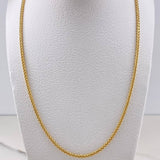 Cadena Franco 5.45gr / 60cm / 2mm Oro Amarillo +4 $