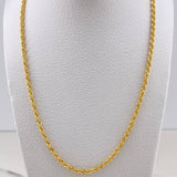 Cadena Lazo 5gr / 60cm / 2.45mm Oro Amarillo +3 $