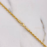 Cadena Lazo 5gr / 60cm / 2.45mm Oro Amarillo +3 $