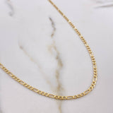 Cadena Figaro 6.1gr / 60cm / 2.15mm Oro Amarillo +0 $