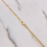 Cadena Figaro 6.1gr / 60cm / 2.15mm Oro Amarillo +0 $