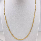 Cadena Figaro 6.1gr / 60cm / 2.15mm Oro Amarillo +0 $
