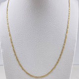 Cadena Escalera 2.85gr / 50cm / 2mm Diamantado  Tres Oros +3 $