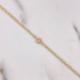 Cadena Escalera 2.85gr / 50cm / 2mm Diamantado  Tres Oros +3 $
