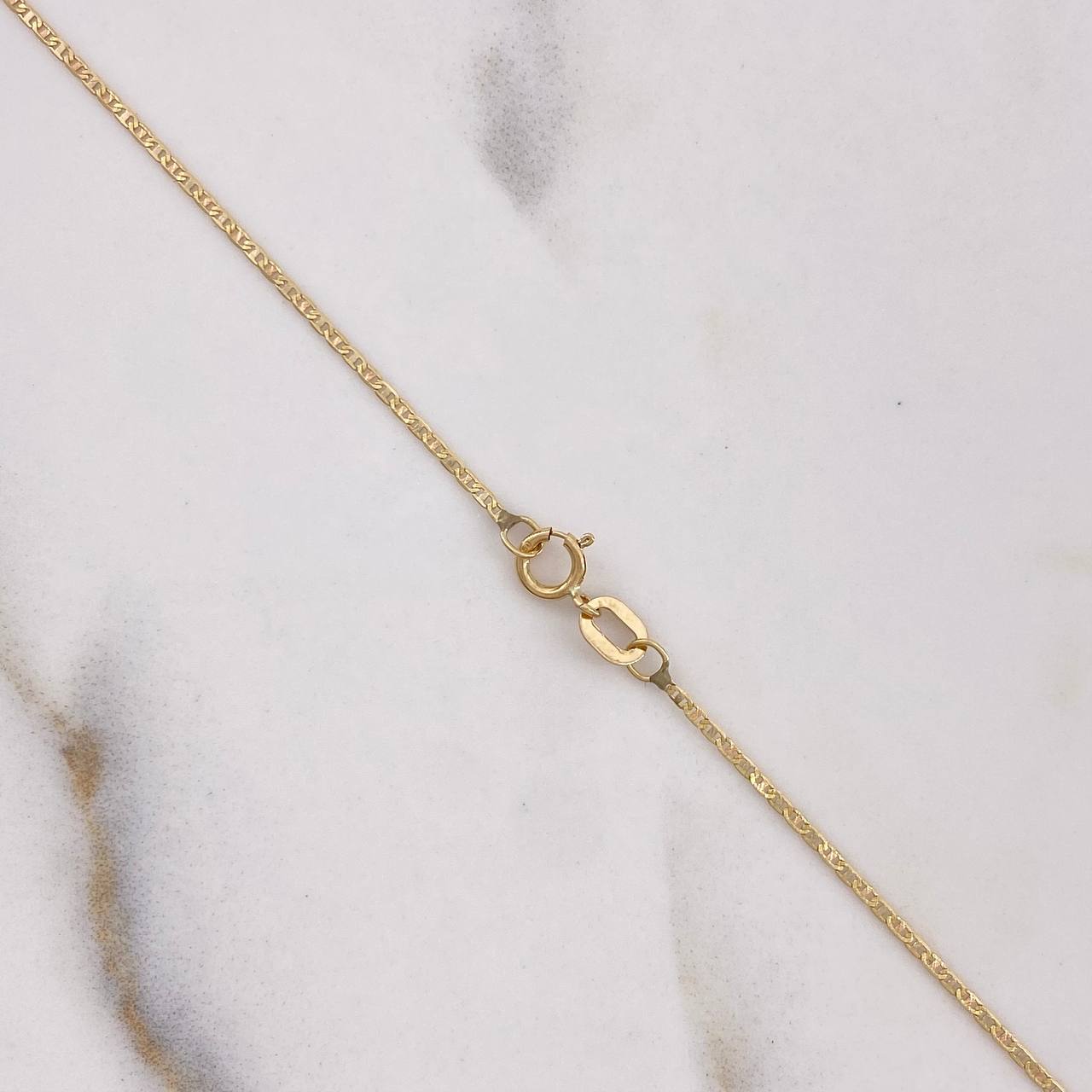 Cadena Escalera 0.85gr / 40cm / 1mm Diamantado  Oro Amarillo +3 $