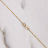 Cadena Escalera 0.85gr / 40cm / 1mm Diamantado  Oro Amarillo +3 $