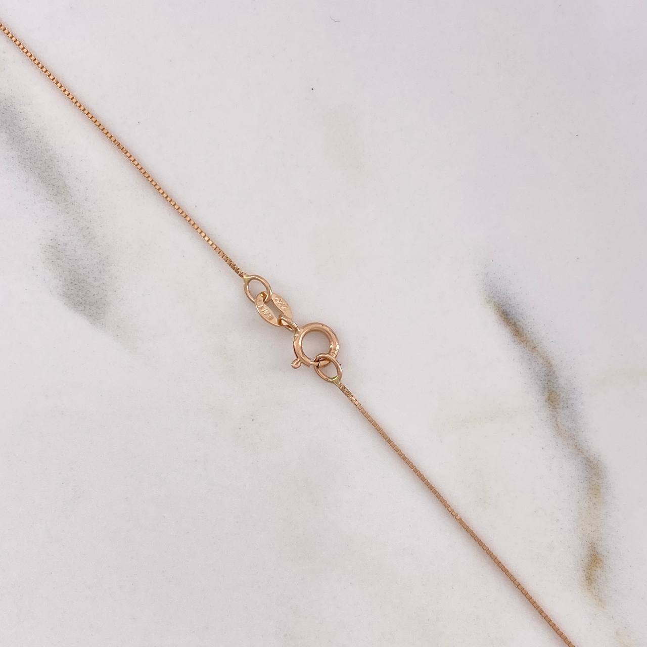 Cadena Veneciana 0.9gr / 40cm / 0.2mm Oro Rosa +3 $