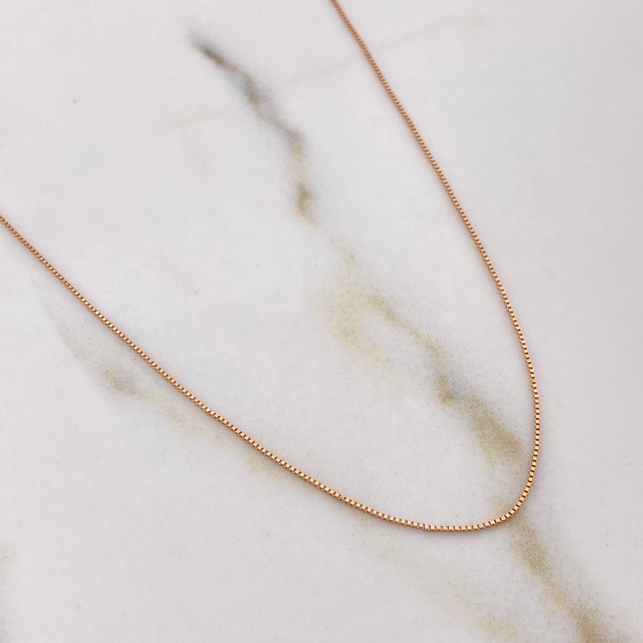 Cadena Veneciana 0.9gr / 40cm / 0.2mm Oro Rosa +3 $