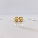 Topos Bola 0.65gr / 5mm Diamantadas Oro Amarillo 18K #
