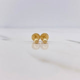 Topos Bola 0.45gr / 3mm Diamantadas Oro Amarillo 18K #