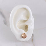 Topos Bola 0.75gr / 8mm Lisa Oro Rosa $