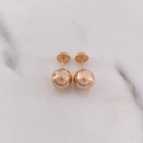 Topos Bola 0.75gr / 8mm Lisa Oro Rosa $