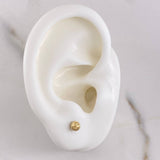 Topos Bola 0.4gr / 4mm Lisa Oro Amarillo $