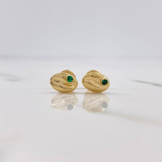 Topos Grano Café 0.6gr / Circon Verde Oro Amarillo $